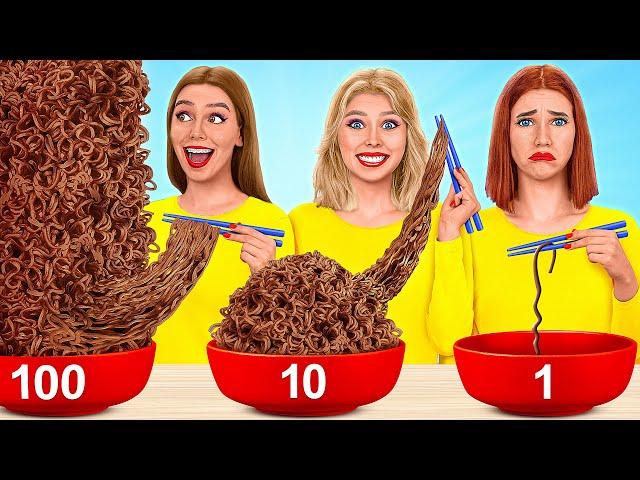 Tantangan 100 Lapis Makanan | Mukbang oleh TeenDO Challenge