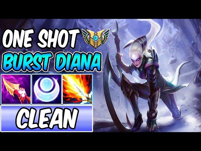 FULL AP DIANA BROKEN ONE-SHOT | Best Build & Runes Guide + Tips | League of Legends