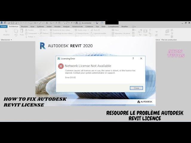 SOLUTIONS TO  THE "FLEXNET LICENSE FINDER". RESOLUTION DU PROBLÈME AUTODESK REVIT#autodesk #revit