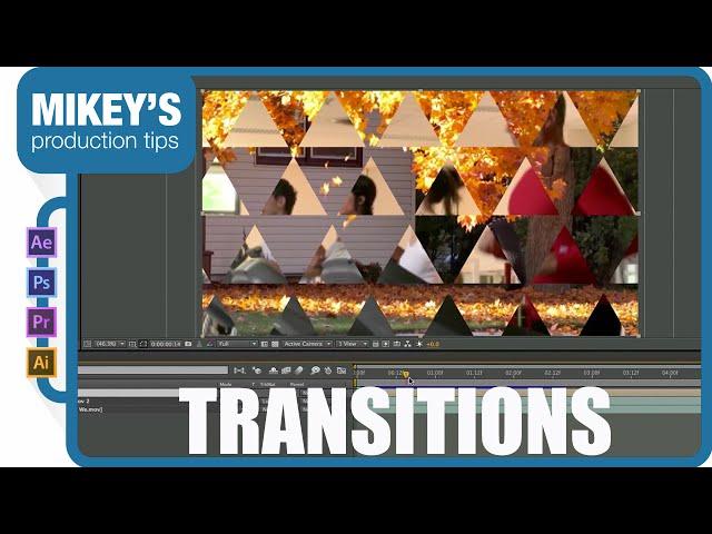 Shape layer transition after effects tutorial