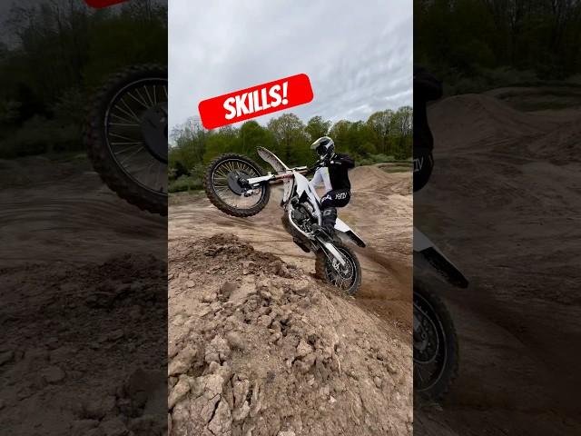 INSANE dirt bike cornering skills!