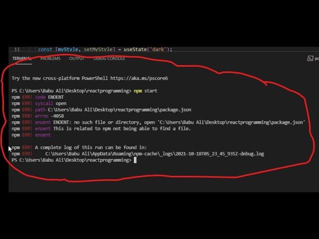 how to fix npm start problem in React.js || how to fix npm error in React.js Education Analysist