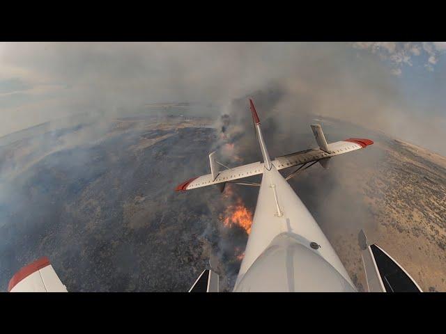 Aerial Firefighting, FireBosses Drop 36k gallons on Fire in Light Fuels in Washington State