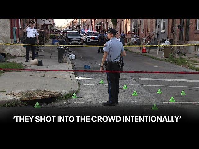 7 people shot on North Philly street