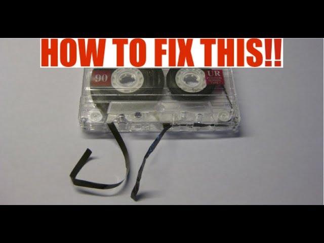 How to fix a broken cassette (Fixing ripped/torn tape)