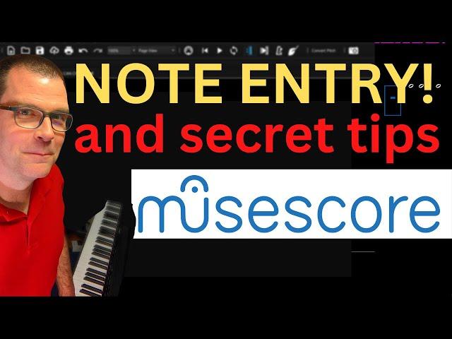 How to add and delete notes in musescore! For beginners! And, secret tips!