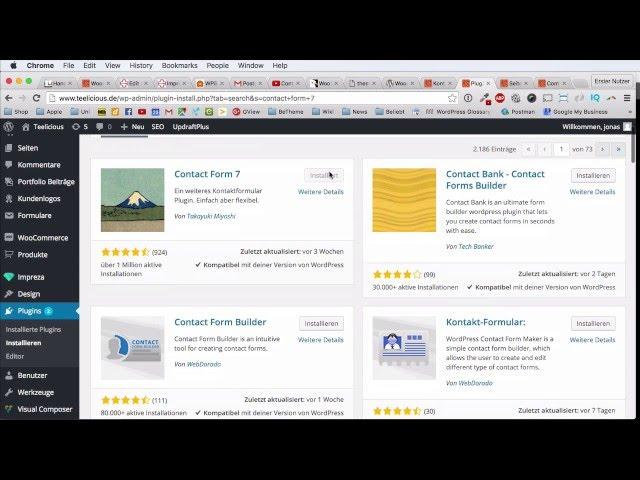 Contact Form 7 WordPress Tutorial DEUTSCH/GERMAN