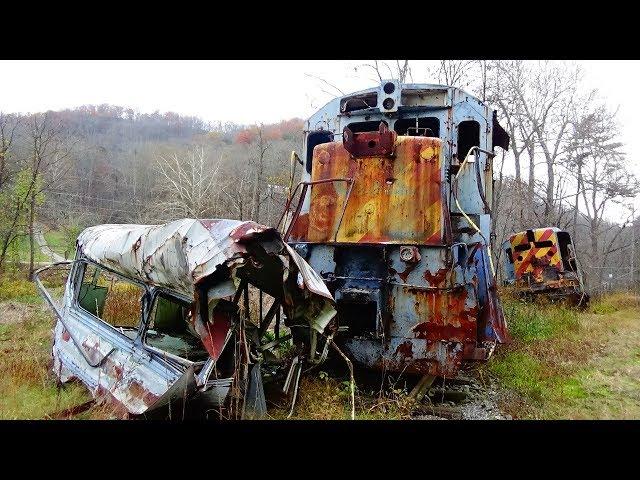 Abandoned Train Crash Remains from the Fugitive (Sitting in the North Carolina Mountains since 1993)