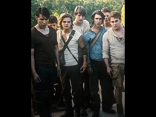 all eyes were definitely on him //movie name- the maze runner