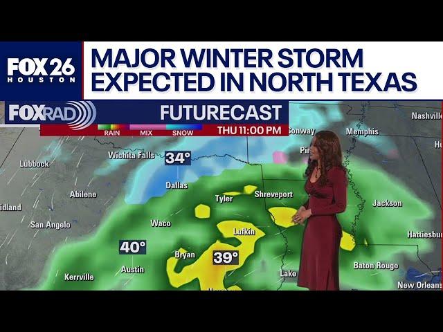 Major winter storm expected in North Texas | FOX 26 Weather Update