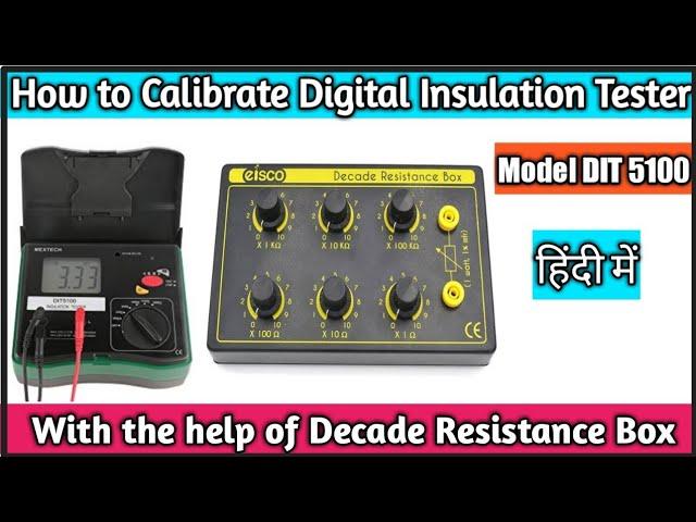 How to Calibrate Digital Insulation Tester Resistance Box I Calibrate insulation tester I R. Box I