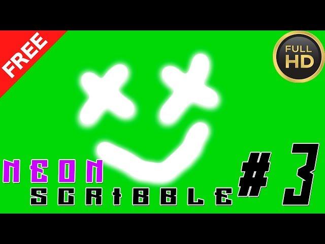 Neon Scribble Effect #3 Green Screen►Free Green Screen Effects 2019►Chroma Key►#mvstudio