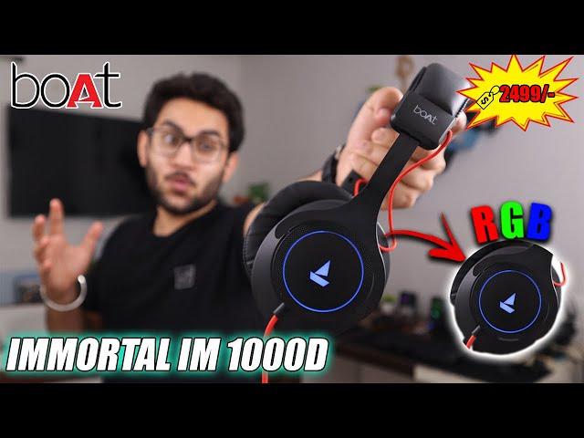 Boat Immortal 1000D Gaming Headphones | 7.1 Surround Sound | Dolby Atmos