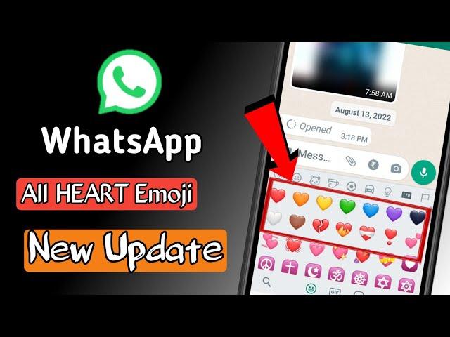 WhatsApp All Heart Emoji New Update || WhatsApp New Features || WhatsApp New Update @techgovinds