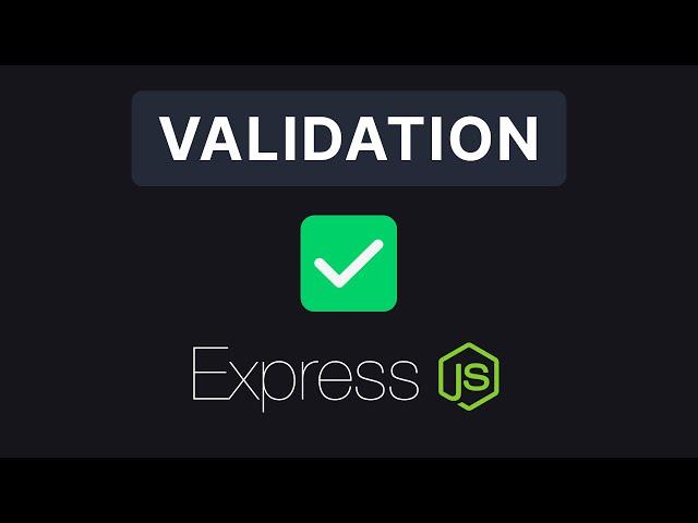 Express JS #10 - Validation