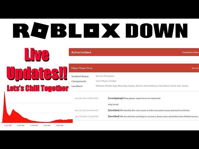 ROBLOX DOWN* OFFICIAL* LIVE ROBLOX STATUS UPDATE!! Hope For Best 