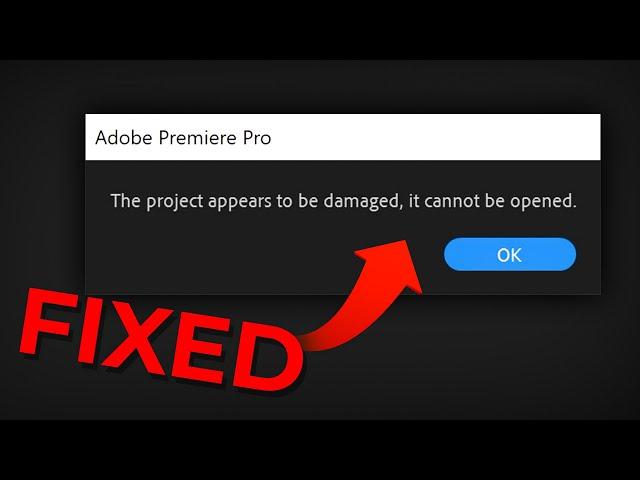 How To Recover Damaged Premiere Pro Project File