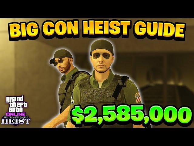 2 Player Casino Heist Big Con Step By Step Walkthrough (GTA Online Diamond Casino Heist 2023)