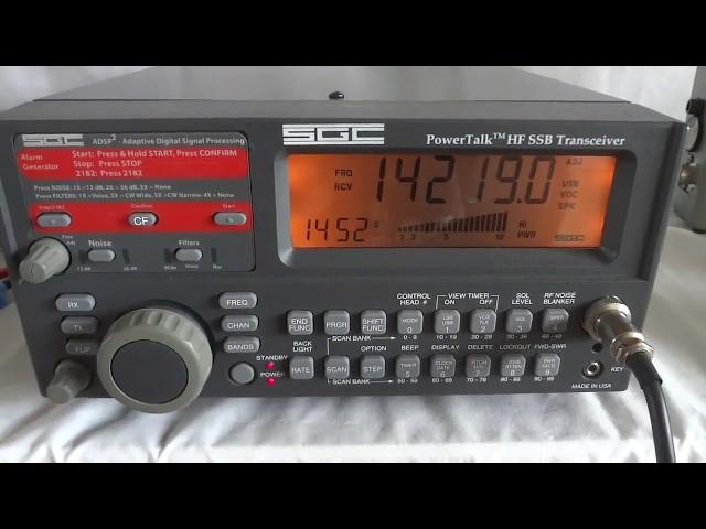 SGC SG 2000 HF SSB transceiver with Powertalk DSP control head