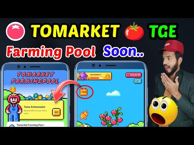 Tomarket  Farming pool | Tomarket  $TOMA token Airdrop 2 days left | Tomato snap Airdrop TGE Date