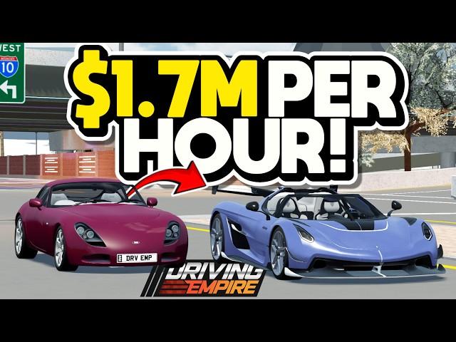 The *FASTEST* WAY TO GET RICH IN DRIVING EMPIRE 2025!! ($1.7 MILLION PER HOUR BEST Grinding Method!)