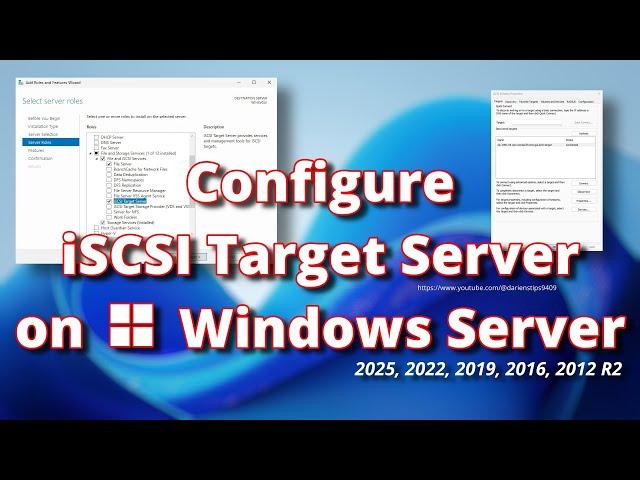 Configure iSCSI Target Server on Windows Server