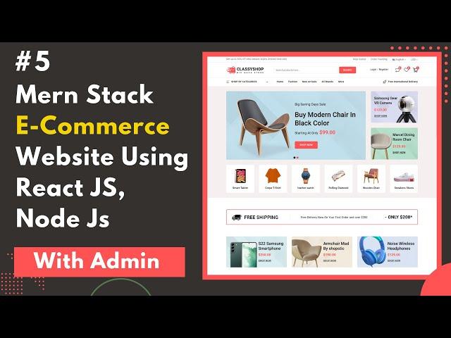 #5 Mern Stack E-Commerce Website Using React JS, Node Js, MongoDB, Express Js  | Product Box Design