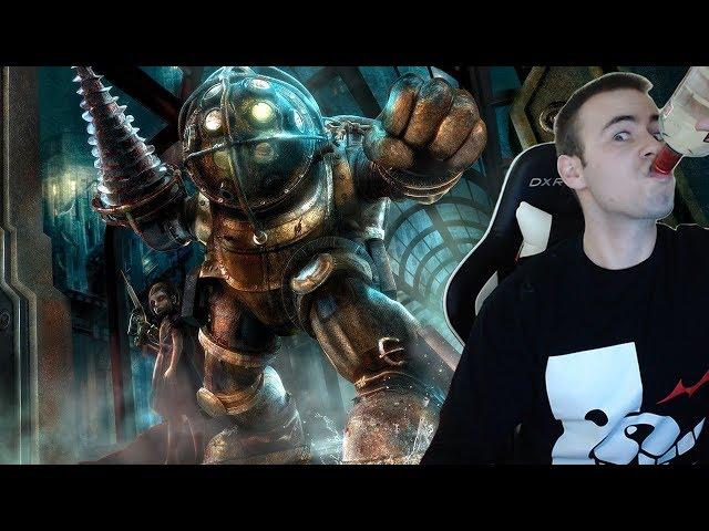 Bioshock BLIND Let's Play - 2 - Big Daddy and Little Sister (Playthrough Walkthrough Reaction)