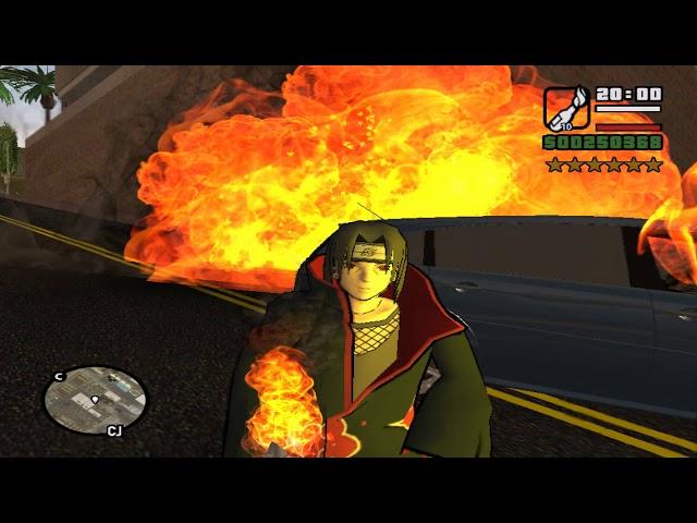 GTA San Andreas Naruto Mod - Полное безумие.