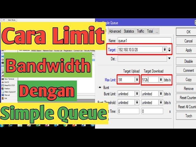 Limit Bandwidth di Mikrotik