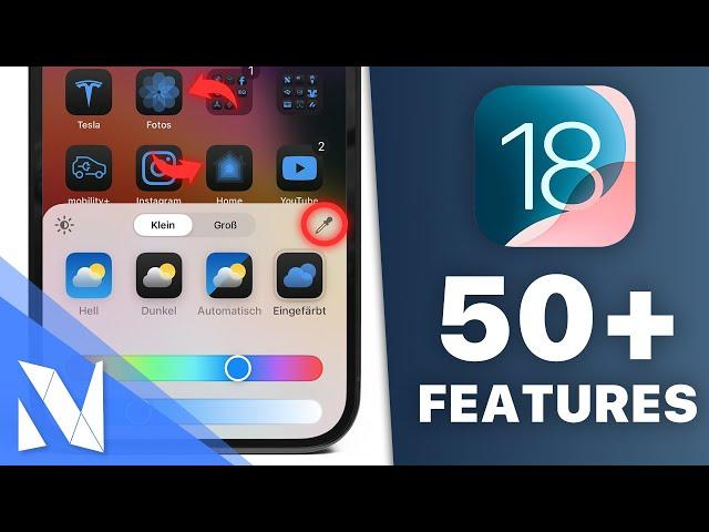 50+ NEUE & Versteckte iOS 18 Funktionen und Neuerungen im Überblick! | Nils-Hendrik Welk