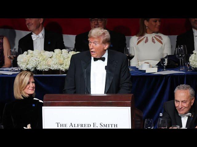 IN FULL: Trump makes top Democrats laugh during charity dinner roast