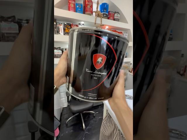 Unboxing and tasting of Lamborghini Red  coffee 80% Arabica coffee #coffee #barista #lamborghini #
