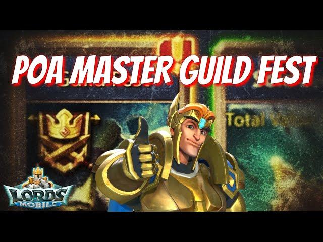POA Master Guild Fest Rewards! - Lords Mobile