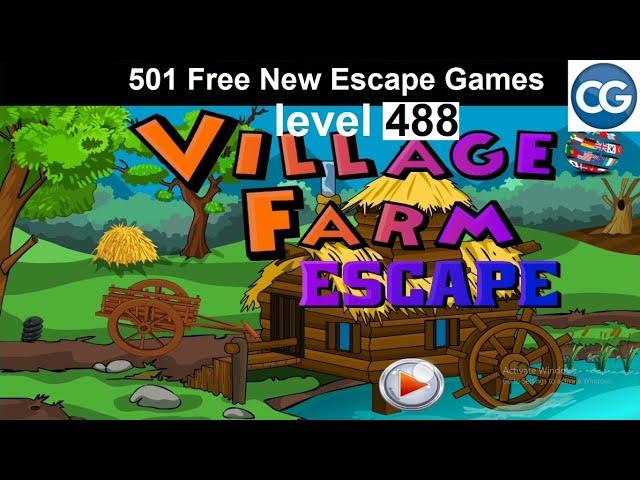 [Walkthrough] 501 Free New Escape Games level 488 - Village farm escape - Complete Game