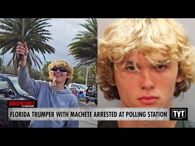 Machete-Wielding Trumper Threatens Voters At Polling Station