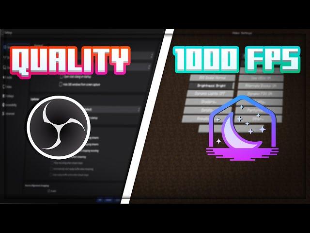 Best OBS and Minecraft Settings | Smoothness and FPS Boost!