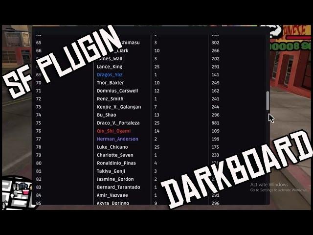[SF-PLUGIN] Custom Scoreboard/Playerlist - DarkBoard