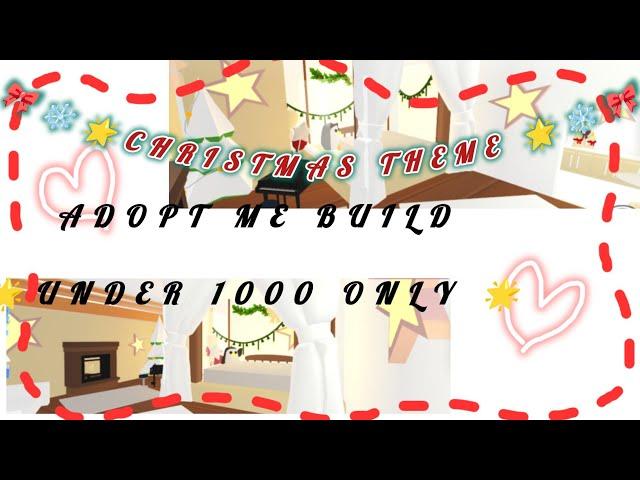 ️ Adopt Me Christmas House Build | "UNDER 1000" ️CHRISTMAS ️ tiny Home tour! ️