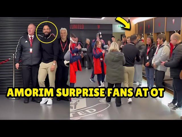 Ruben Amorim Interrupts Fans' Tour At Old Trafford