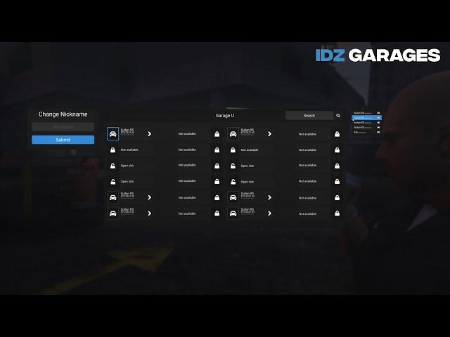 [SHOWCASE] IDZ-Garages - Advanced garages system for FiveM