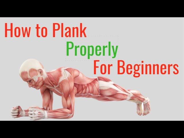 How to Plank Properly for Beginners - Step By Step Tutorial