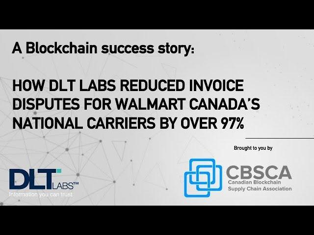 Canadian Blockchain Supply Chain Association webinar Sept 24th 2020