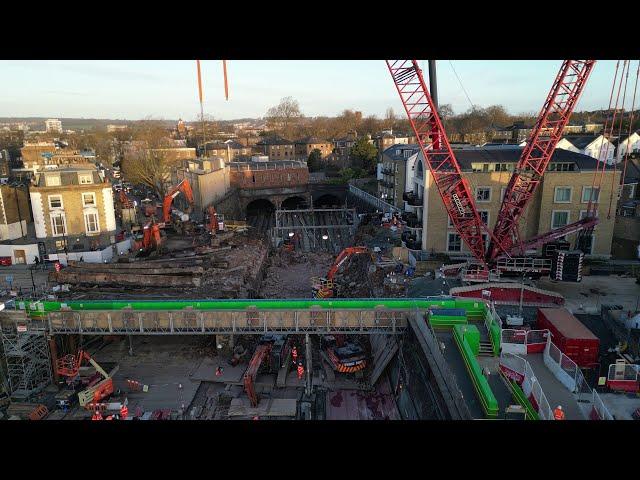 St Pancras International Station - bridge replacement December 2024