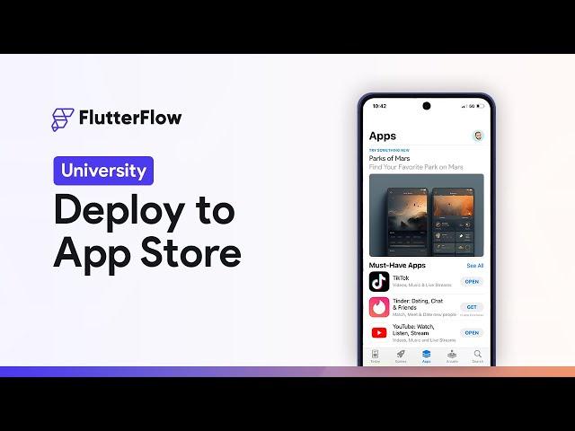 Deploy to Apple App Store | FlutterFlow University