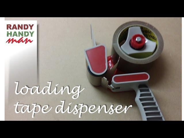 Packing tape dispenser. How to load and use packing tape dispenser video