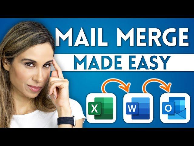 How to Mail Merge in Word, Excel & Outlook | Dynamic Linking between Excel & Word