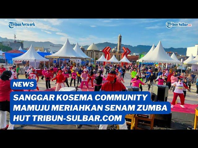 Sanggar Kosema Community Mamuju Meriahkan Senam Zumba HUT Tribun-Sulbar.com