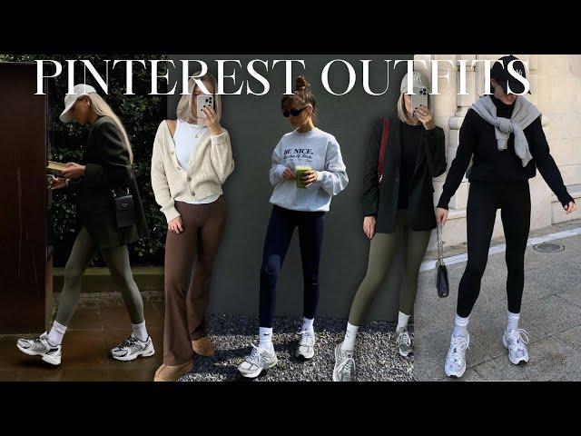 RECREATING WINTER PINTEREST OUTFITS 2024 | Athleisure Outfit Ideas