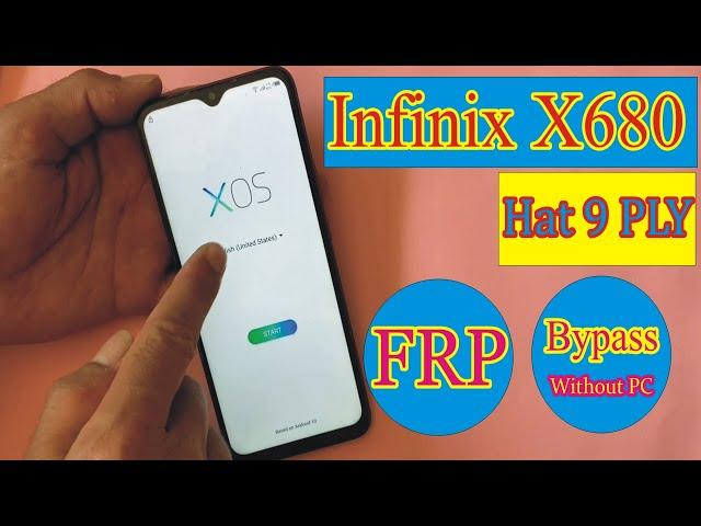 Infinix x680 frp bypass || infinix hot 9 play frp bypass new method without pc 100% don